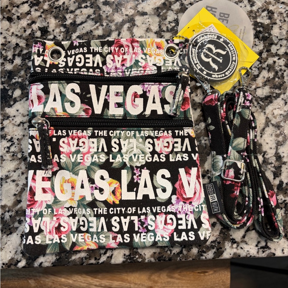 Robin Ruth Black and White Las Vegas Crossbody Bag